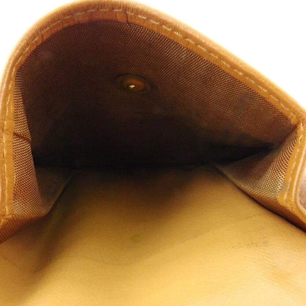 CELINE Two-folded wallet Macadam beige PVC x leather Authentic used - Picture 6 of 10